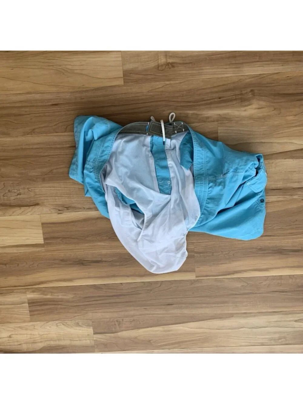 Polo Ralph Lauren Mesh Lined Cargo Swim Board Shorts Men’s 2XLT Aqua Blue - Picture 11 of 11